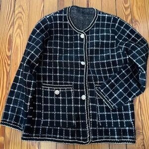 Black and gold dressy but comfy jacket